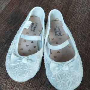 Girls White Lace Shoes
